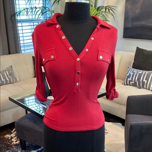 NWT Guess Ribbed Top - Picture 1 of 4